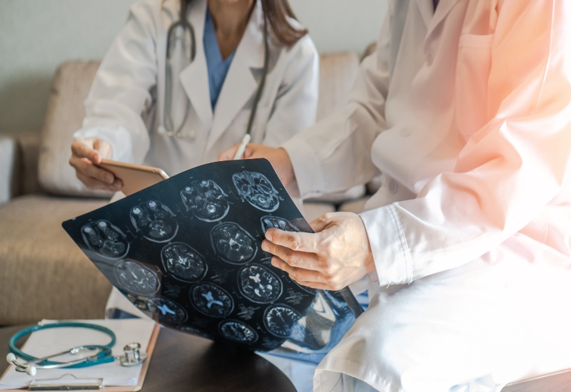 Dr. Salvatore Palumbo is explaining neurotrauma treatment on Long Island